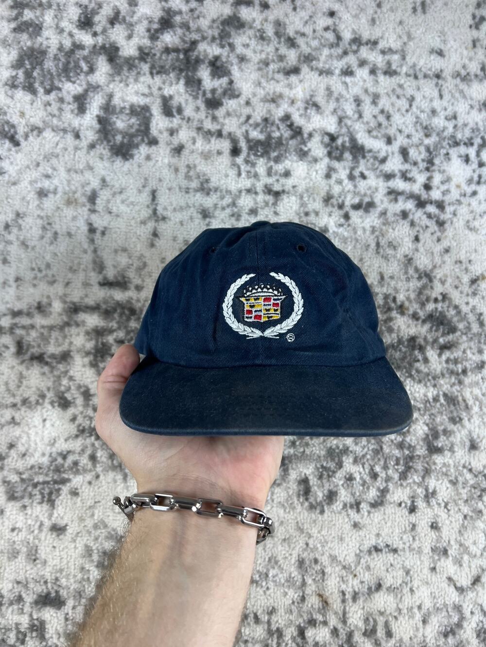 Vintage American Needle Cadillac Hat GM Edition Black Color Snapback Cap Car